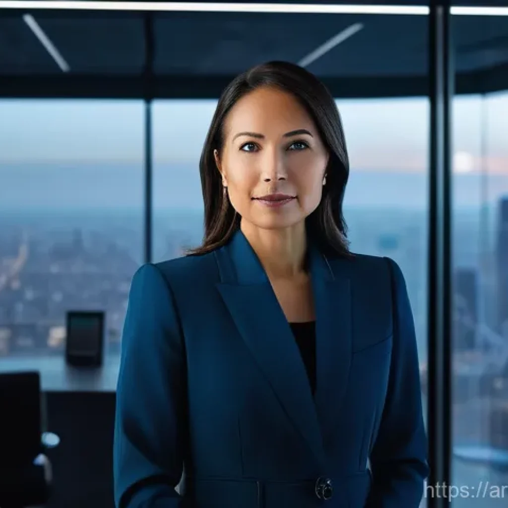 고급 학습 데이터 분석 기법 소개 - **Prompt: The Futurist CEO and Predictive Analytics Compass**
"A visionary, fully clothed female...