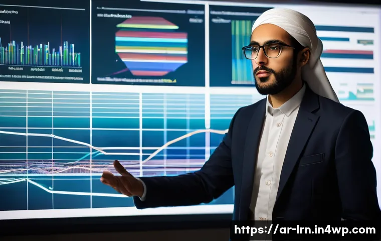 데이터 리터러시를 위한 교육 프로그램 - **Prompt 1: From Data Chaos to Clarity - The Awakening of Understanding**
A young Arab professio...
